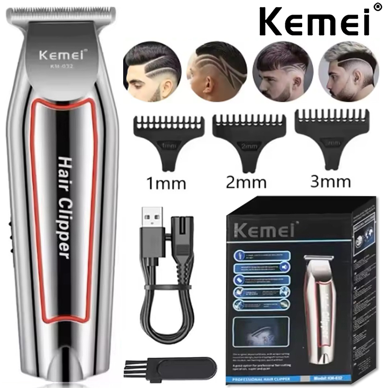 Men'S Grooming Set Gift - Kemei Professional Hair Trimmer Electric Beard