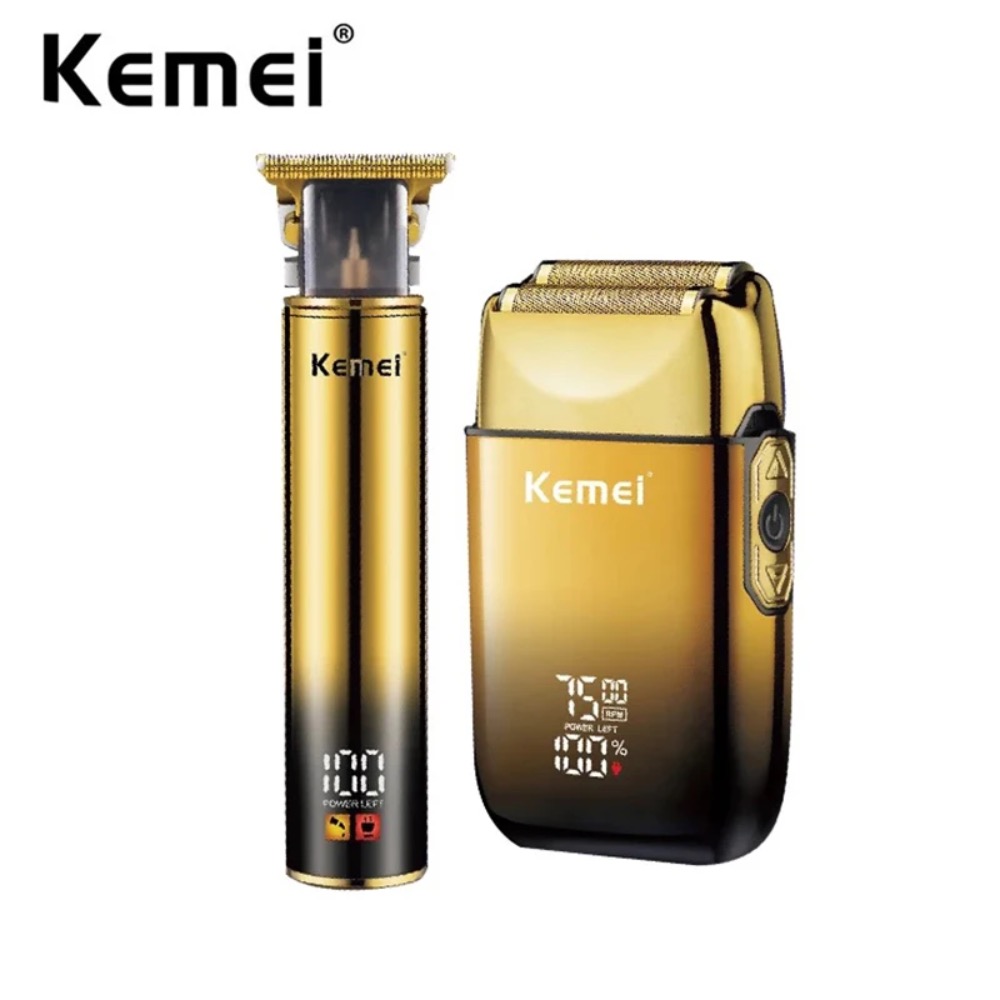 Men'S Grooming Set Gift - Kemei Hair Trimmer Electric Razor Foil