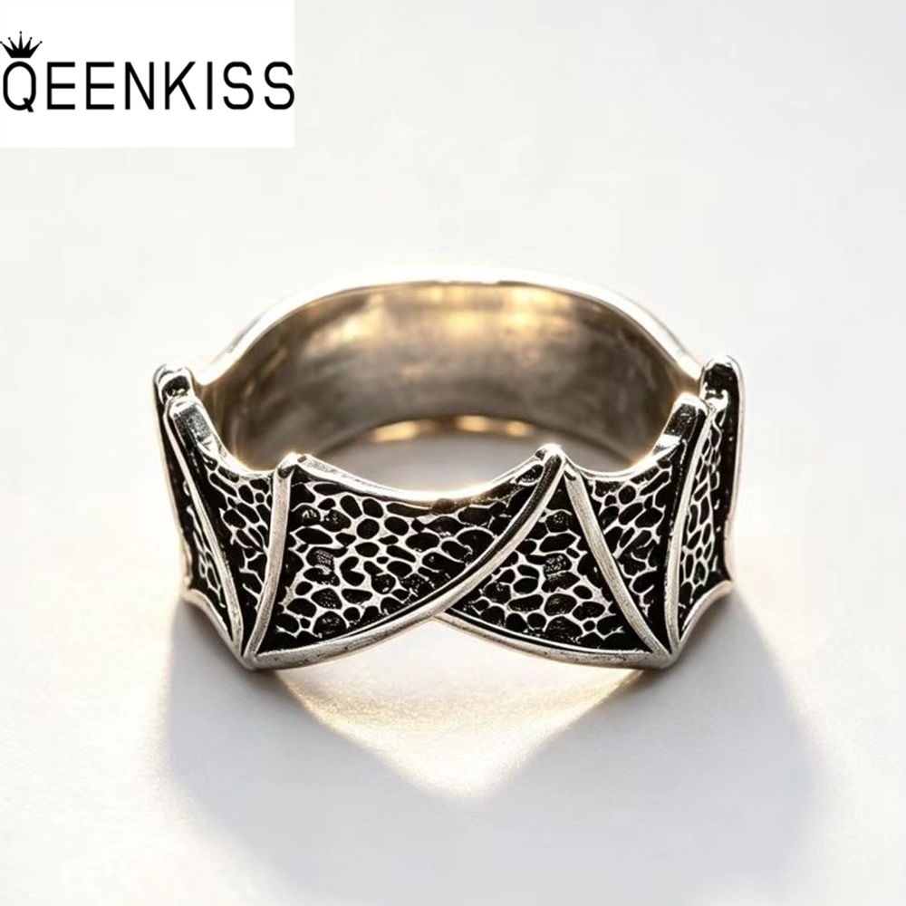 Men'S Grooming Set Gift - QEENKISS 925 Sterling Silver Vintage Bat