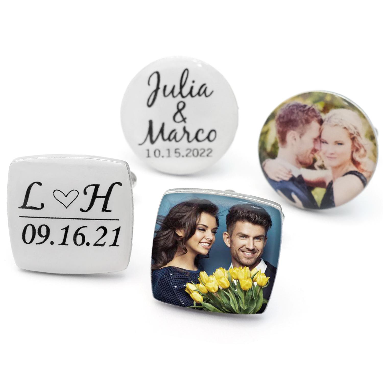 Personalised Photo Cufflinks M - Men'S Grooming For Wedding review and price