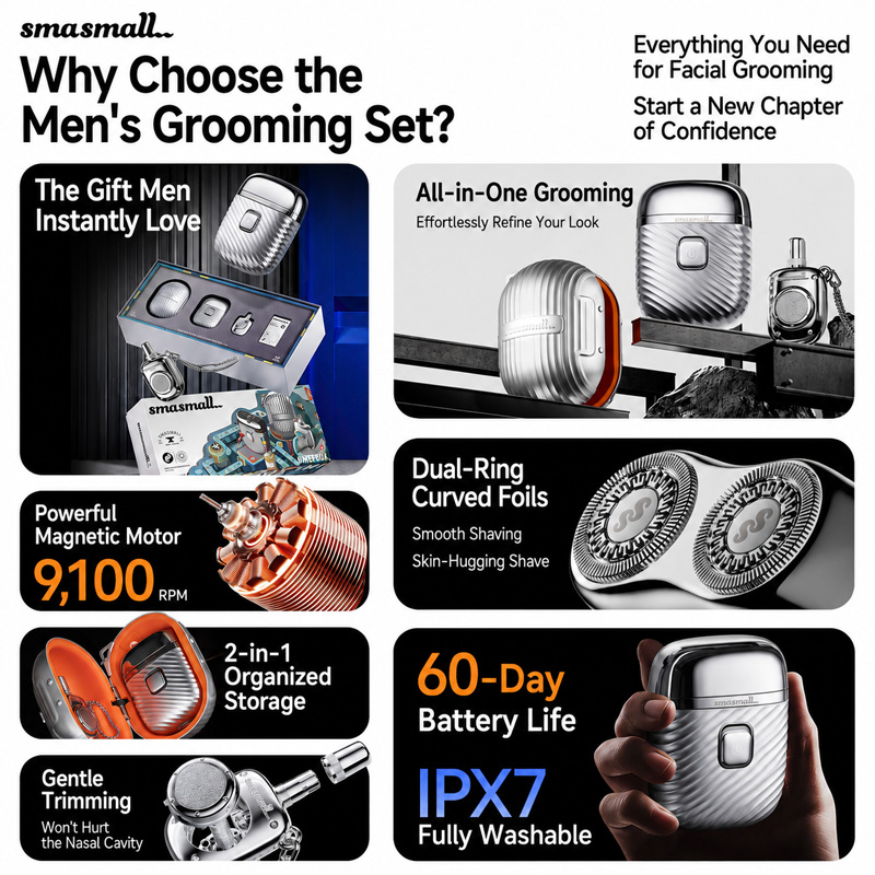 SMASMALL Matebox 3 in 1 Mini E - Men'S Grooming Set Gift review and price