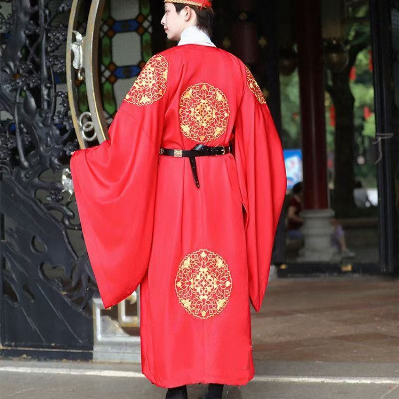 Men's Red Hanfu Traditional Ch - Men'S Grooming For Wedding review and price